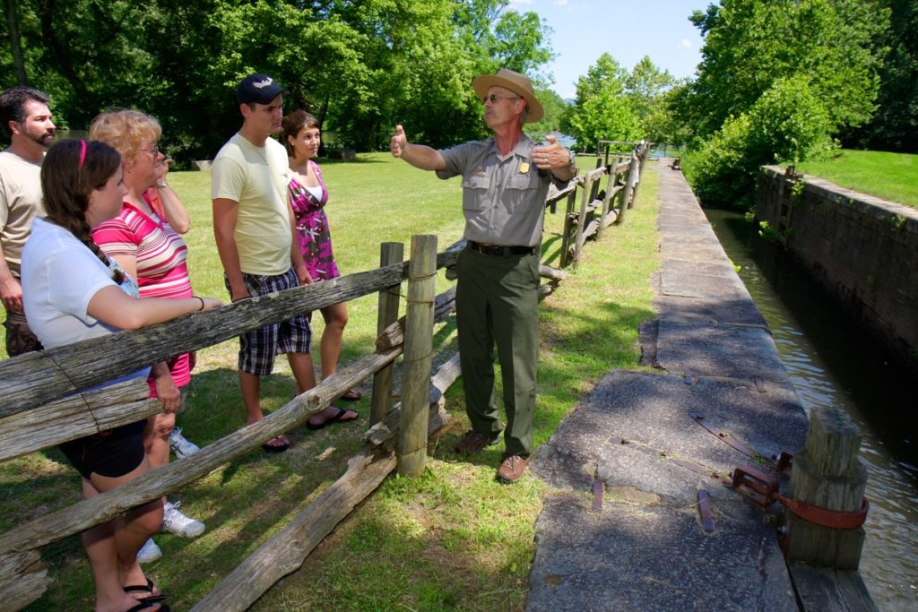 Virginia, Blue Ridge Parkway, James River Visitor Center, Canal Lock Walk,