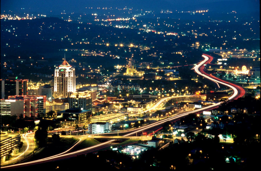 Roanoke Valley from Mill Mountain