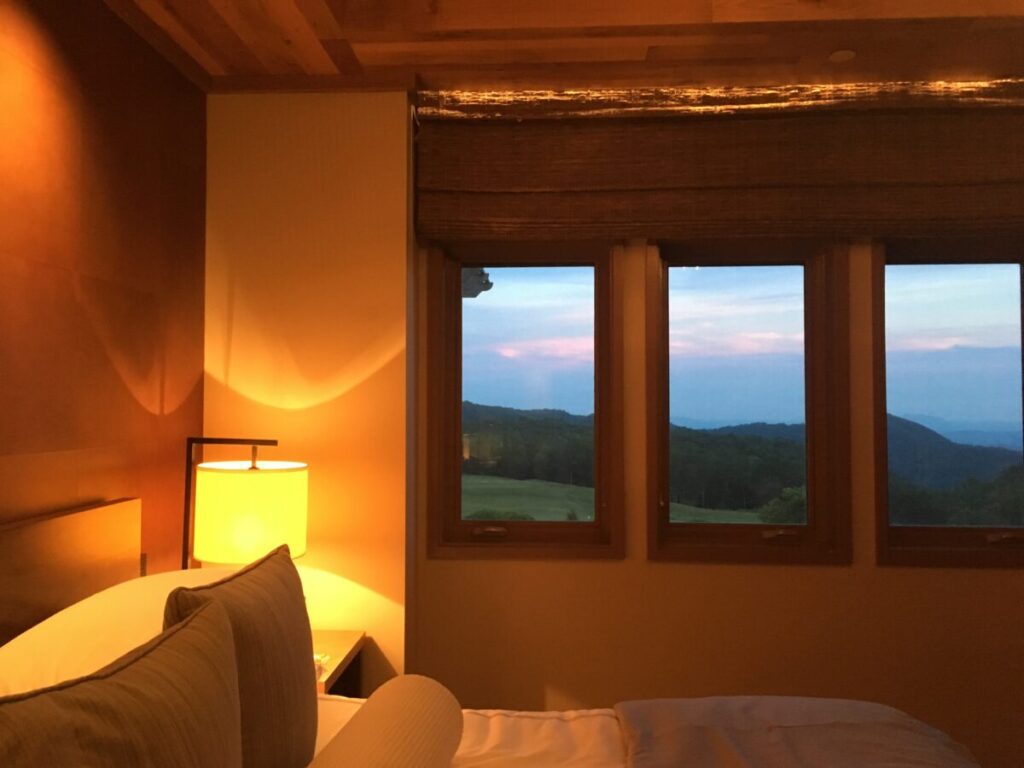 Room and view at Primland