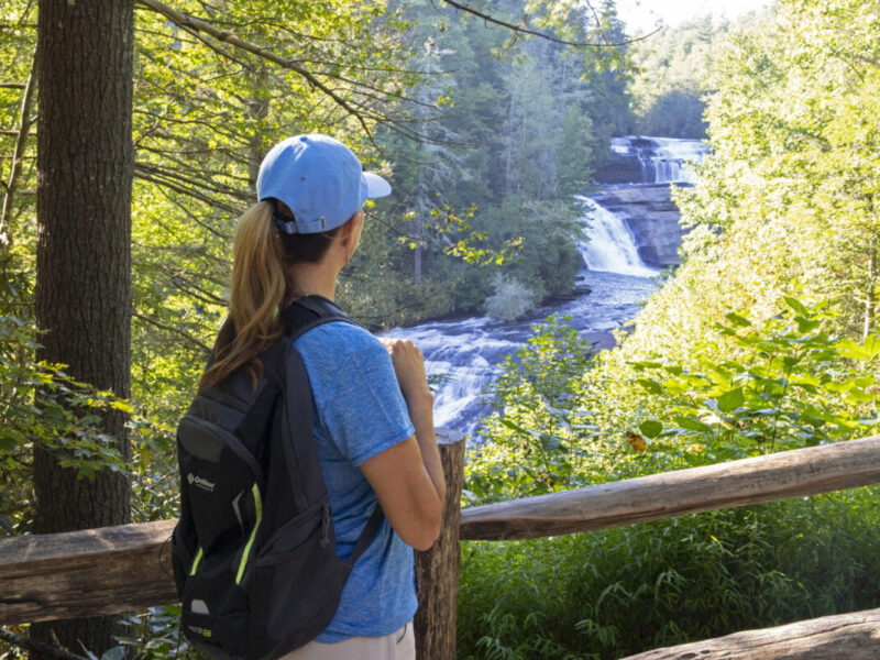 View of Triple Falls in DuPont State Recreational Forest