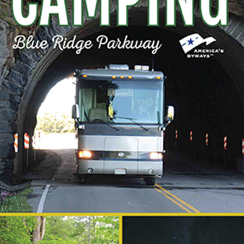 a camping brochure for the blue ridge parkway